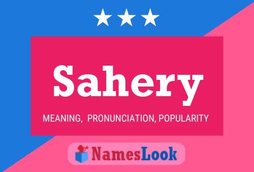 Sahery Name Poster