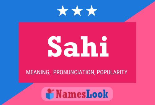 Sahi Name Poster