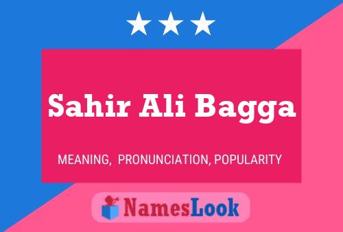 Sahir Ali Bagga Name Poster