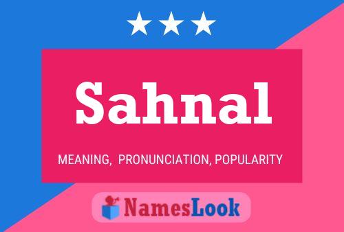 Sahnal Name Poster