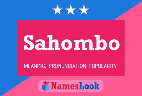 Sahombo Name Poster