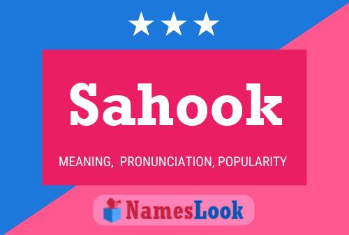 Sahook Name Poster