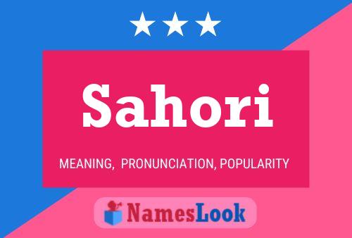 Sahori Name Poster