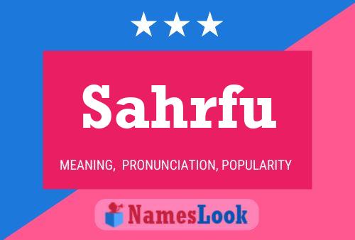 Sahrfu Name Poster