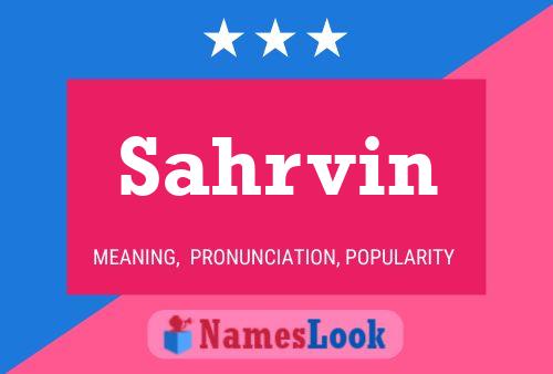 Sahrvin Name Poster