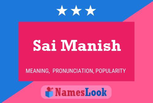 Sai Manish Name Poster