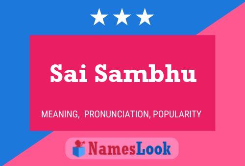 Sai Sambhu Name Poster