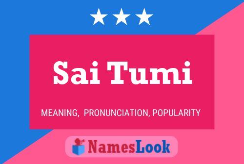 Sai Tumi Name Poster