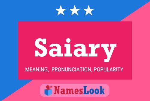 Saiary Name Poster