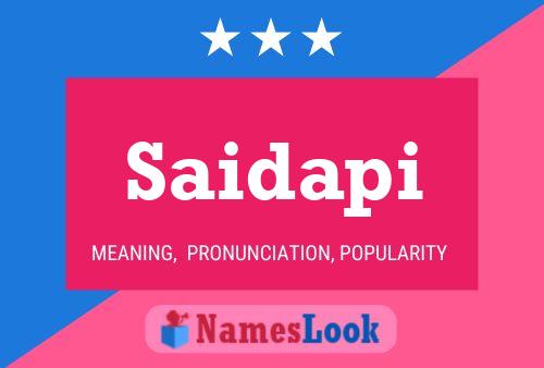 Saidapi Name Poster