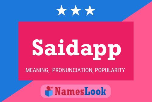 Saidapp Name Poster