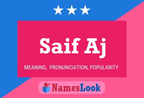 Saif Aj Name Poster