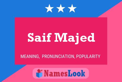 Saif Majed Name Poster