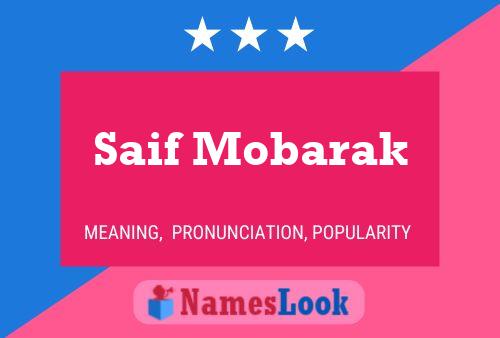 Saif Mobarak Name Poster