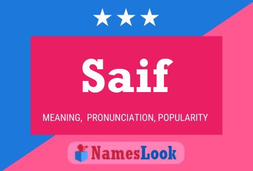 Saif Name Poster