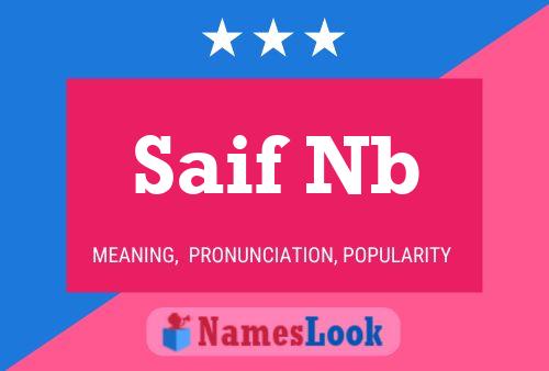 Saif Nb Name Poster