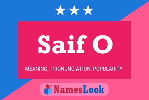 Saif O Name Poster