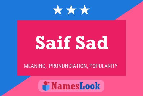 Saif Sad Name Poster