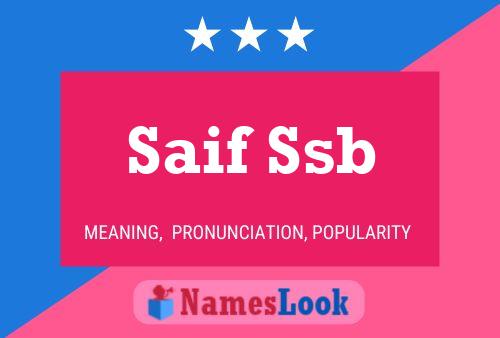 Saif Ssb Name Poster