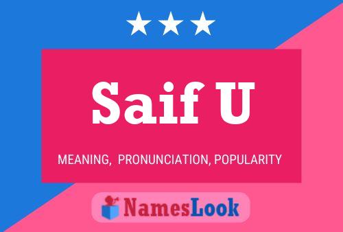 Saif U Name Poster