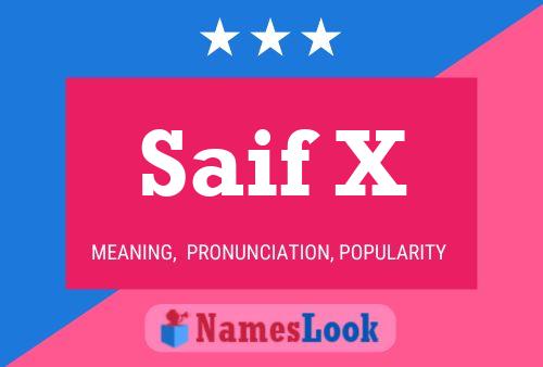 Saif X Name Poster