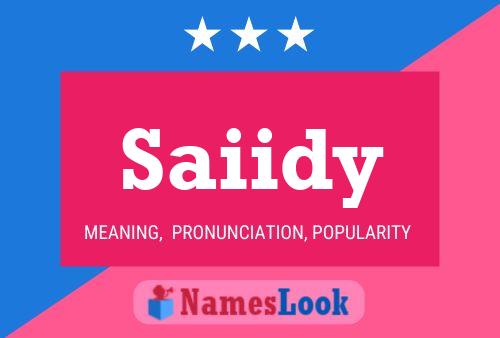 Saiidy Name Poster