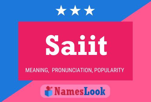 Saiit Name Poster