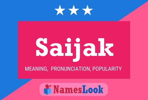 Saijak Name Poster