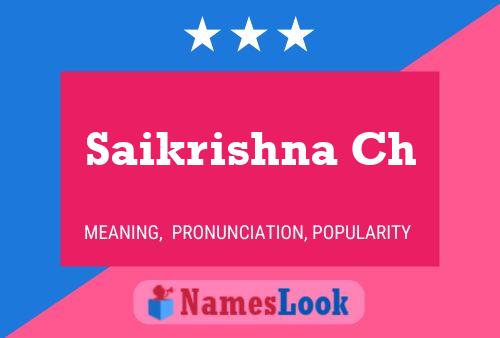 Saikrishna Ch Name Poster