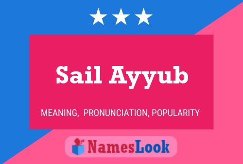 Sail Ayyub Name Poster