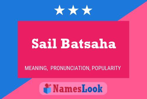 Sail Batsaha Name Poster