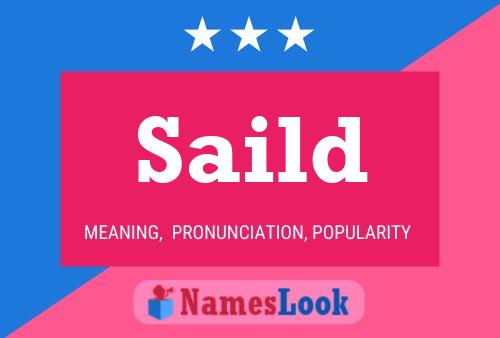 Saild Name Poster