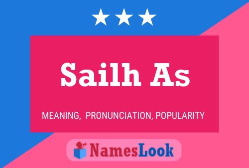 Sailh As Name Poster