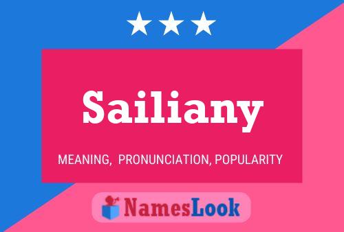 Sailiany Name Poster