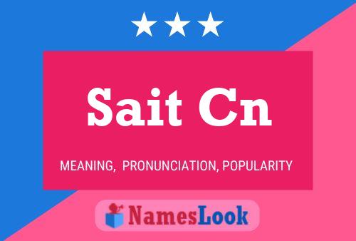 Sait Cn Name Poster