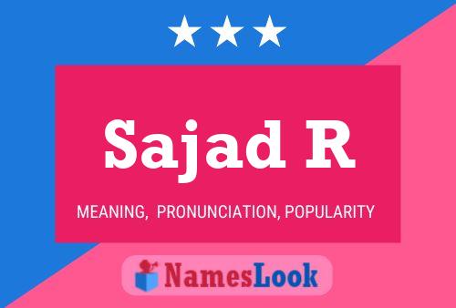 Sajad R Name Poster