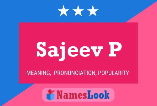 Sajeev P Name Poster