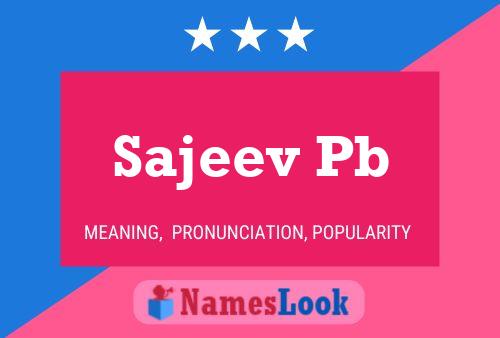 Sajeev Pb Name Poster