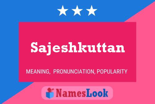 Sajeshkuttan Name Poster