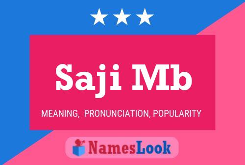 Saji Mb Name Poster