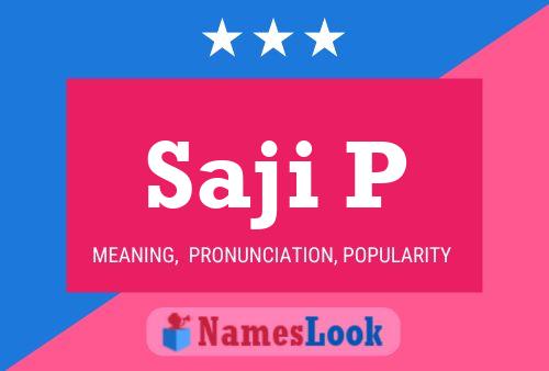 Saji P Name Poster