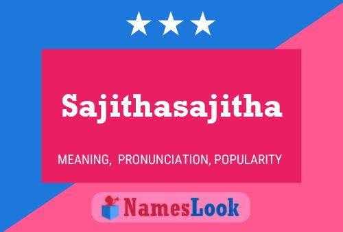 Sajithasajitha Name Poster