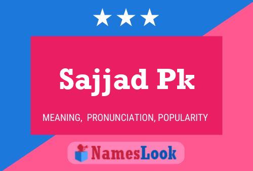 Sajjad Pk Name Poster