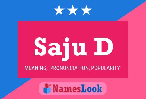 Saju D Name Poster