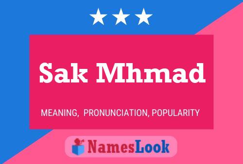 Sak Mhmad Name Poster