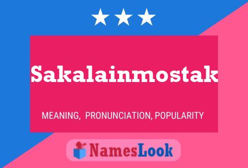 Sakalainmostak Name Poster