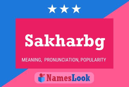 Sakharbg Name Poster