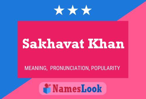 Sakhavat Khan Name Poster