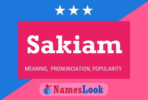 Sakiam Name Poster