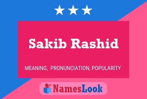 Sakib Rashid Name Poster